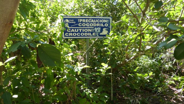 Chac-hal-al - varování před krokodýly